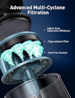 1700W Canister Vacuum Cleaner, 45Kpa Bagless Vacuum Cleaner, Multi-Cyclonic Filtration, 2 Anti-Allergen HEPA Filters, 3.5QT Dust Cup, 4 Tools, Corded Vacuum for Hard Floor, Carpets, Pet Hair, Teal