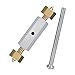 VideoPUP Cassette Repair Device/Electrical Box Repair, 118 Type Socket Cassette Repairer Fixing for Switch Box Electrical Accessories (10 Black Repair Tool+10 Screws+1 Wrench)-Gold