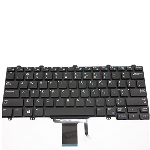 Clavier Dell Latitude E7270 version US pour remplacer une pièce usée