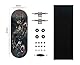 RACOFSB Pro Fingerboard 34 mm Holzbrett Professionelle Finger Skateboard Achsen CNC Swirl Räder (Drache)