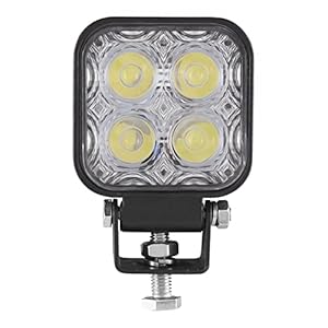 NewRed Store 12W auto LED Schijnwerper buitenlicht spuitgieten for Suv Auto DC 12V-24V IP67 Flood Light Cool White…