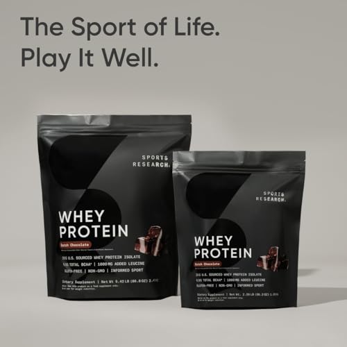 Sports Research FG410 Whey Protein Isolate - Sports Nutrition Protein Powder 25G Per Scoop thumb #5
