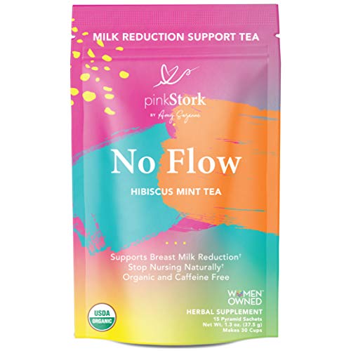 Pink Stork No Flow Tea: Hibiscus Mint, Organic Sage Tea, USDA Organic, Naturally