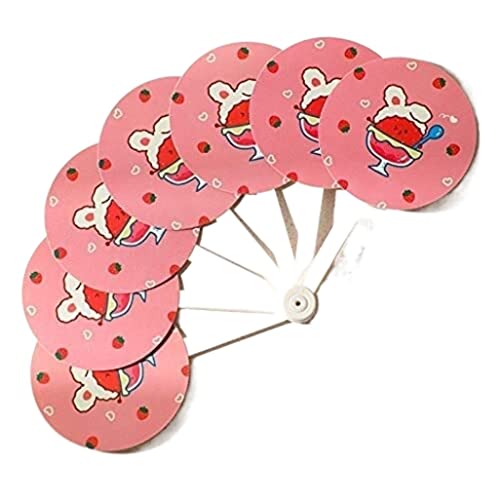 Haibing Abanico de Mano Abanico Ventilador Plegable for Laptop pequeño, 1 habitación, for niños, fanáticos de Verano Abanicos Plegables Abanicos (Color : C, Size : 16.8 * 9cm)