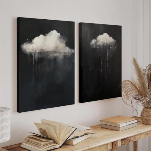 Toile nuage gothique pour une décoration murale de terrasse