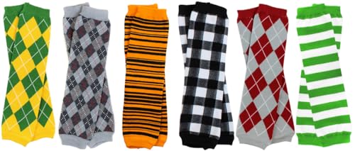 juDanzy Newborn 6 Pack Baby Leg Warmers (Newborn Boys Set)