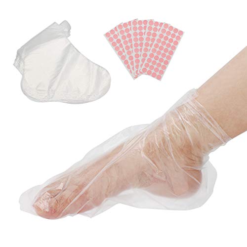 image for Segbeauty Paraffin Bath Liners for Foot, 200 Counts Plastic Foot Cover