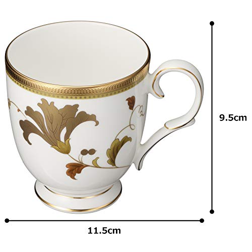 Noritake P50755A/4885-97 Mug, Color Changing Pair Set, 11.8 Fl Oz (320 Cc), Isla, 2 Pieces, Gold, Platinum Bone China #TOP6