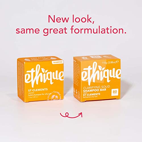 Ethique Clarifying Solid Shampoo Bar for Oily Hair (80 Washes)- St Clements - Vegan, Eco-Friendly, Plastic-Free, Cruelty-Free - Image 3