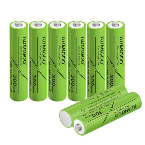 20x Wiederaufladbare AAA Batterien 1,2V 300mAh | Ni-MH Für Solarleuchten & Kleine Geräte