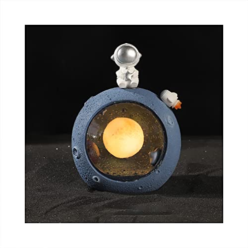 Lampe de bureau LED planète argentée pour lire et étudier confortablement au lit