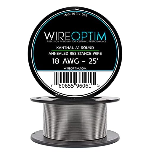 WIREOPTIM Kanthal A1 Resistance Wire 18 AWG - 25 Feet