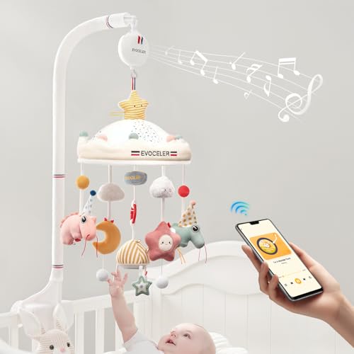 Evoceler 3-in-1 Baby Crib Mobile, an Extra Detachable