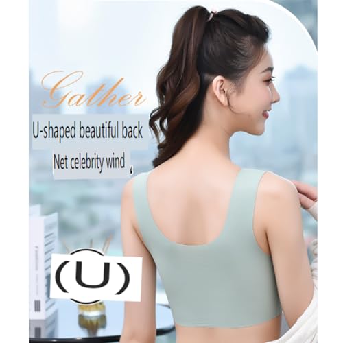 3pcs Belovejewe Bra,Japanese Style Seamless Bra,No Wire Push up Bra，Women's Full Cup Yoga Tank Bra3