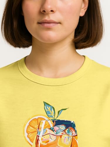 Image of HELLCAT Mulitcolor Trendy Printed Body Fit T-Shirt for Women | Pack of 1 T-Shirt