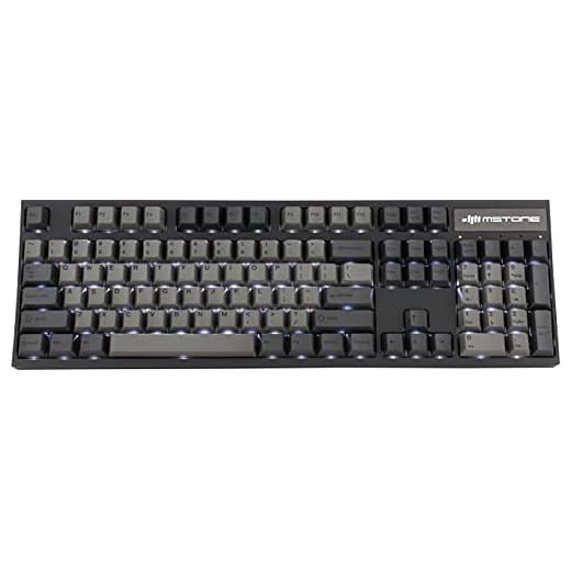 MSTONE AEON Gaming Groove F 104 Keys THOCC Noise Cancelling Mechanical Keyboard,Cherry Silent Red MX,Backlighting,Cherry Profile PBT Keycap,Dye Subbed Legends,USB-C Cable,for Windows and Mac User