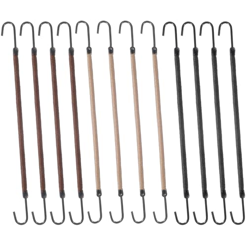 Matwsec 12 Pcs Elastic Hook Hair Ties