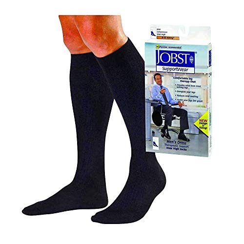 Image of Jobst Men's Light Support Over-the-Calf Dress Socks