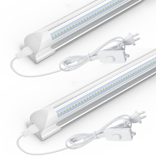 CNSUNWAY 1.5FT LED Shop Light, 20W High-Efficiency Under Cabinet Lighting (6000K Cool White...