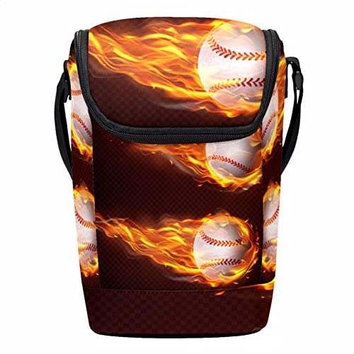 Bolsa de almuerzo con cremallera Flying Flames resistente para exteriores 2