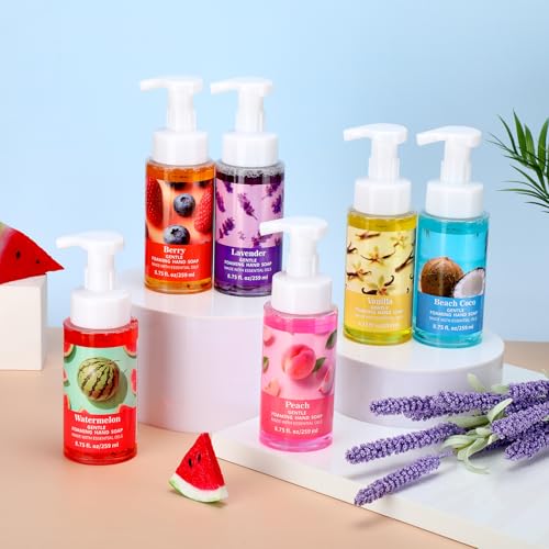 Image of 6 Pack Foaming Hand Soap with Pump, Summer Scented, 8.75 fl oz