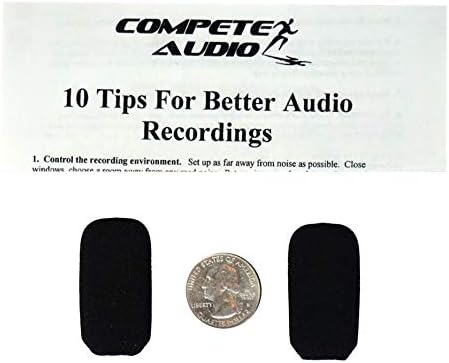 LS35 Replacement Microphone Covers - for Lightspeed Aviation Pilot Headset - Foam Windscreen - 2 Pack