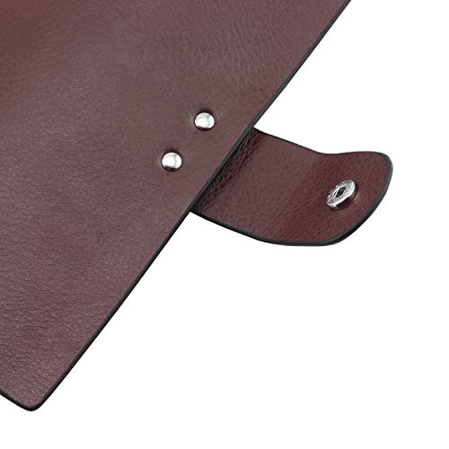 Tegg Coffee Large Capacity Leather Card Holders Book Double Hasp Business Name ID Credit Card Keeper Organizer