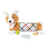 Fisher-Price Baby Toys 3-in-1 Puppy Tummy Wedge with BPA-free Teether Rattle & Mirror for Newborn Sensory Play