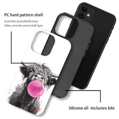 Coque iPhone 11 vache des Highlands idée cadeau originale protection silicone rigide - 4