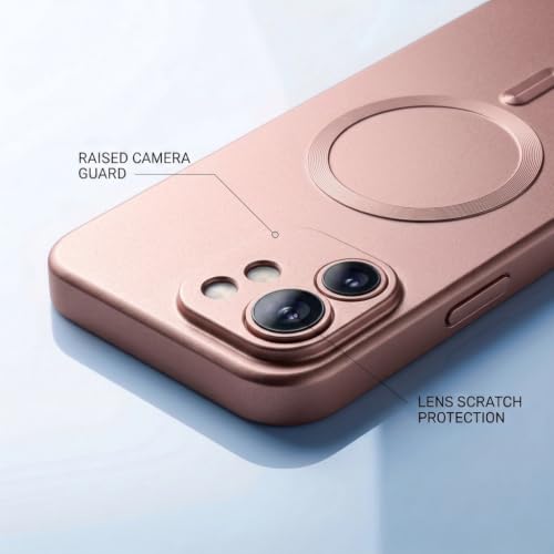 Image of amazon basics Premium Mag-Safe Case for iPhone 11 | Shockproof & Anti-Scratch Cover | Soft Silicone with Wireless Charging | Camera Lens Guard - Rose Gold