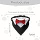 YIIWONI Hund Smoking Bandana, Formelles Hunde Fliege Hochzeit, Rotes Fliege für Hunde, Verstellbar Hundehalsband Hochzeit, Fliege Hund Hochzeit, für Kleine und Mittelgroße Hochzeit Kostüme, M