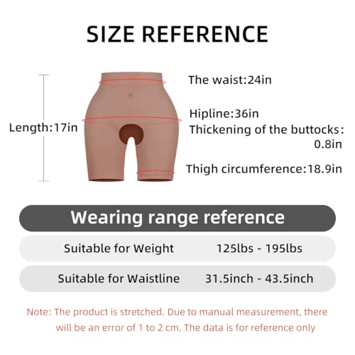 Image of YUMEYA Silicone Control Panties Fake Butt Pants Hip Enhancer Male to Female Big Butt Pads for Women