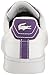 Lacoste Womens Women's Carnaby Sneaker, Wht/Dk Purp, 6