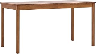 vidaXL Legno Massello di Pino Tavolo da Pranzo per Interni Stile Minimalista Moderno Robusto Arredo Cucina Marrone Miele 140x70x73 cm