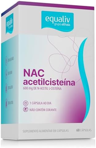 EQUALIV NAC Acetilcisteína - Suplemento Alimentar em Cápsulas - E...