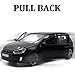 ERBADIHAGO Model Car Golf GTI Toy Car 1/36 Model Cars Metal Collect Car with Pull Back Toy Cars for Boys Children(Black)