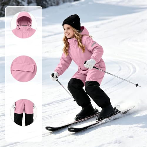 Snow Suit for Kids One Piece Snowsuit Waterproof Windproof Ski Suits - image 5