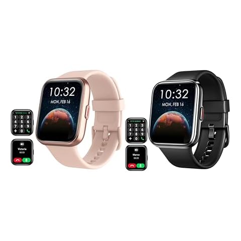 Tensky Smart Watch 208P Pink and Black Cover