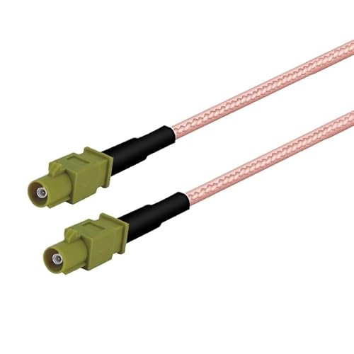 R*/F ���� RG316 �P�[�u�� Fakra E �I�X/���X/�I�X�����O�R�l�N�^ an*/tenna �����O���[�����P�[�u��(Fakra E LM to LM,1M)