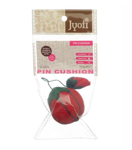 Image of Jyoti Pin Cushion - Tomato Shape, Hijab Pin Wearable Needle Cushion, Sewing, Crafting, Quilting, Cross Stitching, Organize Needles & Pins, Pillow Pin Holder for Sewing DIY Handcraft Tools - Pack of 3