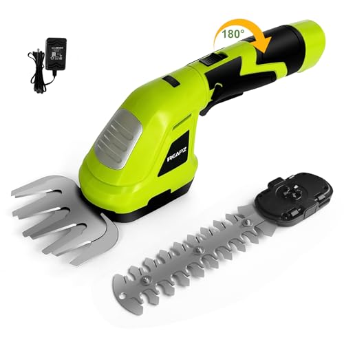 Akku-Grasschere und Strauchschere – 7,2 V 2-in-1-Hand-Heckenschere, elektrische...