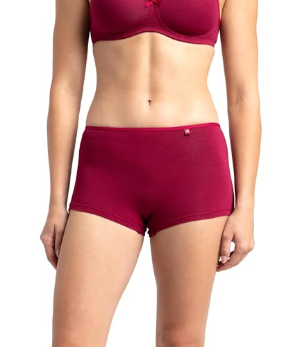 Image of Jockey SS04 Women High Coverage Super Combed Cotton Elastane Stretch Boy Leg (Pack of 2)