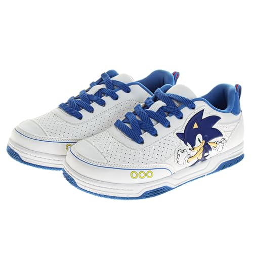 Image of Sonic The Hedgehog Boys Shoes Slipon Athletic Tennis Sneakers for Kids