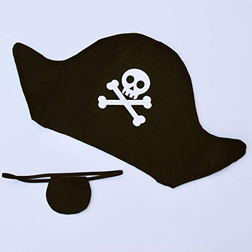 Pirate hat and eye patch Clearance