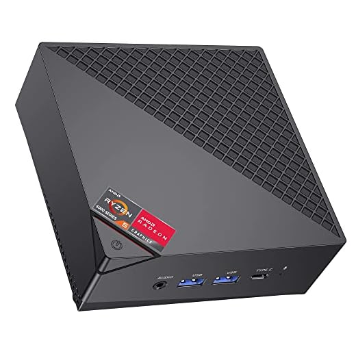 ACEMAGICIAN AM06 Pro Mini PC, AMD Ryzen 7 5825U (8C/16T, jusqu'à 4,5 GHz), Mini Ordinateur 16Go DDR4 RAM 512Go M.2 2280 SSD, AMD Radeon RX Vega 8 2000MHzDual Ethernet/4K UHD/WiFi 6/BT5.2/Type-C