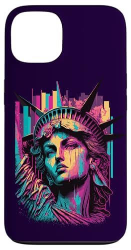 New York City sad statue of liberty Illustration Graphic X}zP[X iPhone 13 p