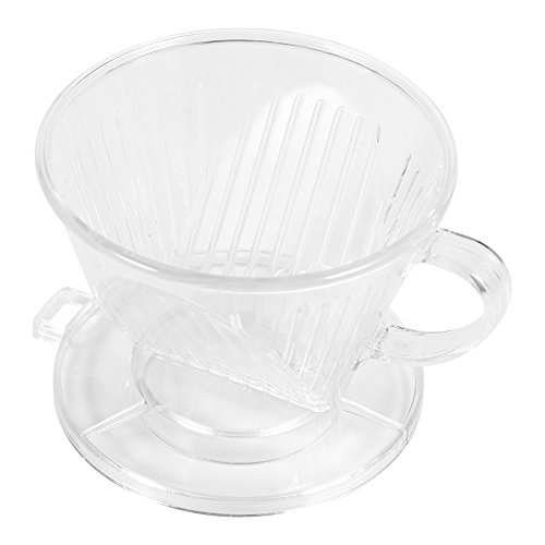 ANGGREK Reusable Coffee Filter Cone Dripper with Heat Handle