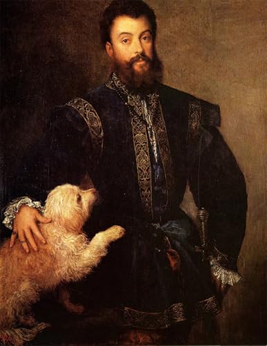 Peinture sur toile Titien portrait de Federigo Gonzaga pour salon et chambre