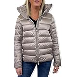 Etiqueta en la manga Save The Duck Chaqueta acolchada Elsie fabricada de manera sostenible., polvos de talco, XL