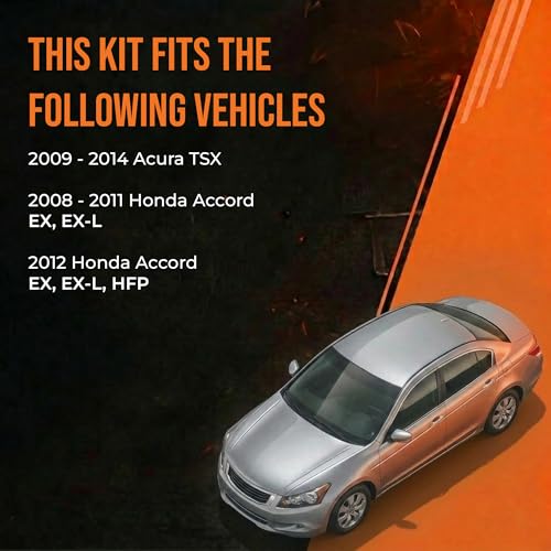 Image of MAX Advanced Brakes Brake Kit for 2016 to 2017 Honda Accord SE Sport Touring, Front and Rear Brake Rotor, Carbon Ceramic Brake Pads & Rotors Kit, Brake and Rotor Kit Front and Rear